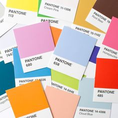 Pantone color swatches